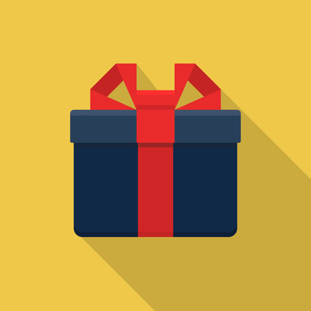 Gift box icon, design element for mobile and web applications, eps 10のイラスト素材