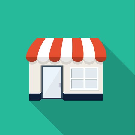 Store shop icon, design element for mobile and web applications, eps 10のイラスト素材