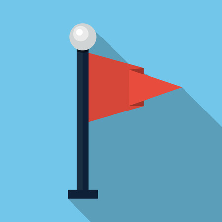 Flag icon, design element for mobile and web applications, eps 10のイラスト素材