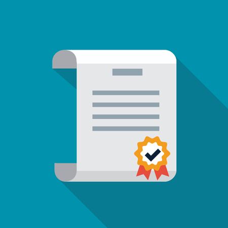 Vector diploma iconのイラスト素材