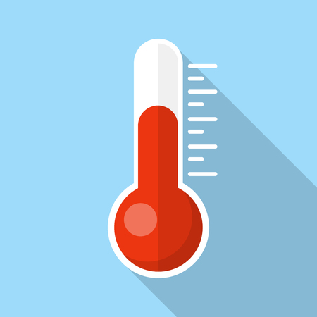 Vector flat thermometerのイラスト素材