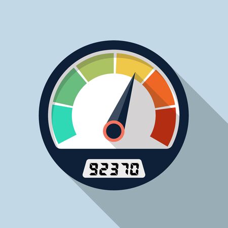 A Vector speedometer icon.のイラスト素材