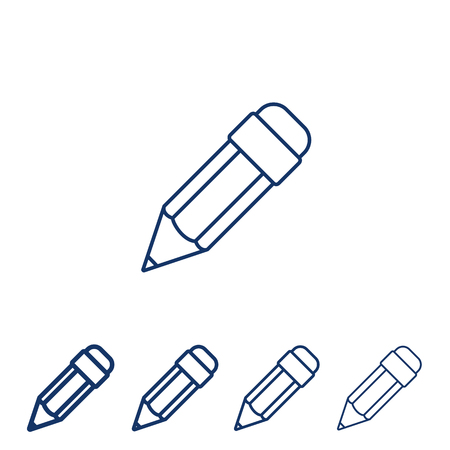 Vector Pencil Line Iconのイラスト素材