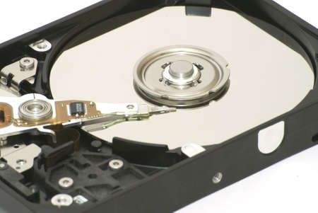 Opened Hard Disk closeup