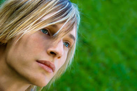 Close-up portrait of a stylish teenagerの写真素材