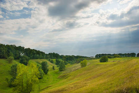 Summer landscape of Ukrainian nature