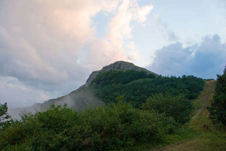 Summer mountain landscape in Crimea, Ukraineの写真素材