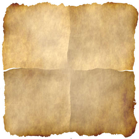 Old burnt sheet of paper