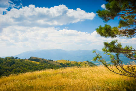 Summer mountain landscape in Crimea, Ukraineの写真素材
