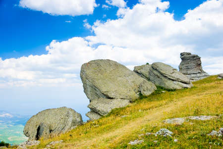 Landmark - Ghost Valley, Demerdji, Crimea, Ukraine.の写真素材