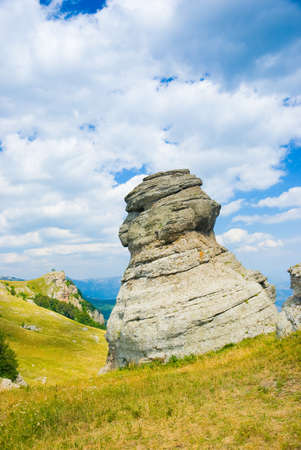 Landmark - Ghost Valley, Demerdji, Crimea, Ukraine.の写真素材