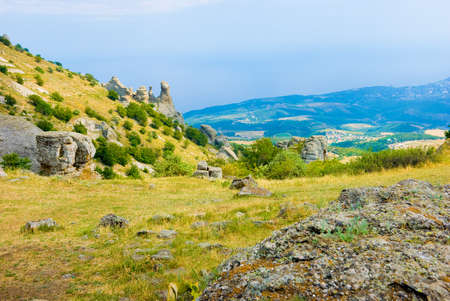 Summer mountain landscape in Crimea, Ukraine
の写真素材