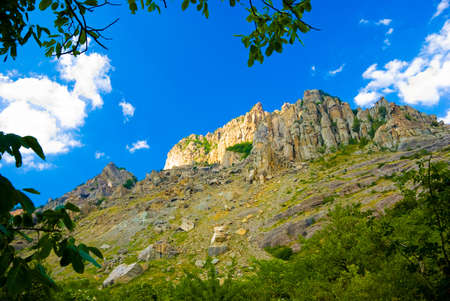 Summer mountain landscape in Crimea, Ukraine