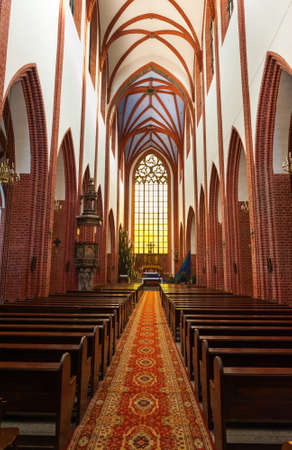 WROCLAW, POLAND - DECEMBER 29: St. Mary Magdalene Church interior on December 29, 2012 in Wroclaw, Poland. The St. Mary Magdalene Church is one of the oldest and biggest temples in WrocÅaw.のeditorial素材
