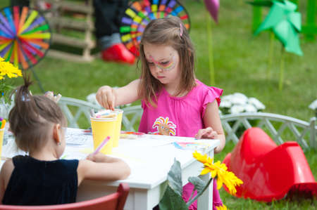 MOSCOW - JUNE 16: Unidentified children have fun on playground at X International Jazz Festival "Usadba Jazz" in Archangelskoye Museum-Mansion on June 16, 2013 in Moscowのeditorial素材