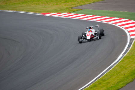 MOSCOW - JUNE 23: Alex Baron of Art Junior Team (FRA) race at Formula Renault 2.0 race at World Series by Renault in Moscow Raceway on June 23, 2013 in Moscowのeditorial素材