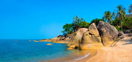 Rocky beach in Samui Island, Thailand