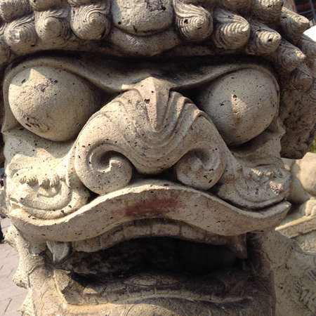 Guardian statue in Grand Palace, Bangkok, Thailand