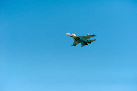 BIG ZAVIDOVO, RUSSIA - JULY 5: Mig 29 performs at open-air rock festival Nashestvie on July 5, 2014...