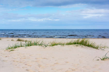 Baltic sea coast in Jurmala, Latviaの写真素材