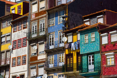 Porto, Portugal old town traditional facadesの写真素材