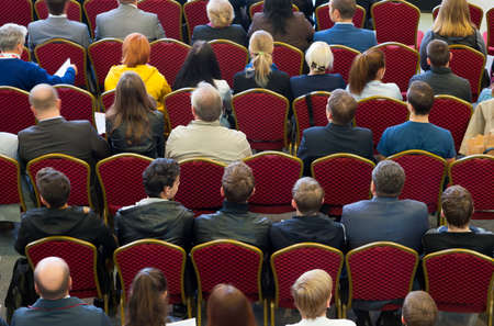 Audience at the conference hallの写真素材