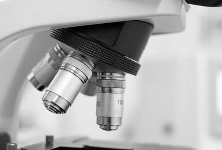 Microscope lenses macro image close upの写真素材