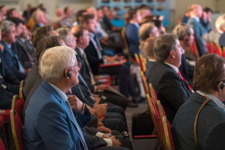 Audience at the conference, back view