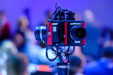 360 degree camera working at eventの写真素材