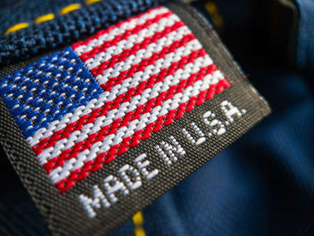 Made in USA label textile