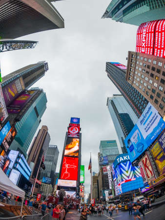 New York, USA - September 6, 2018: Time Square day time cityscapeのeditorial素材