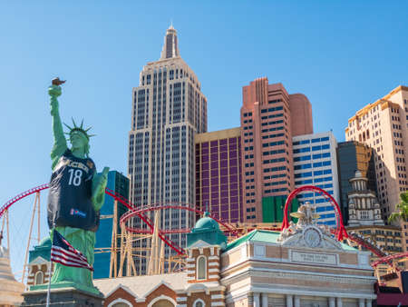 Las Vegas, USA - September 10, 2018: Las Vegas landmarks at sunny day timeのeditorial素材