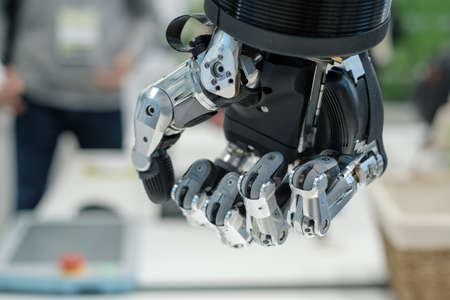 Robotic hand macro close up