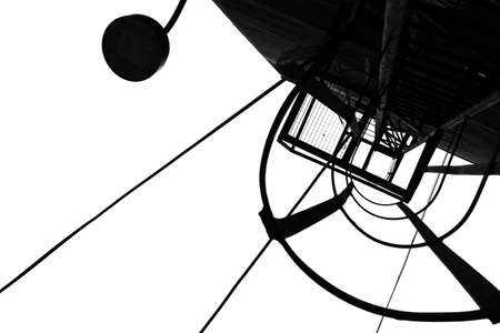 Black and white art abstract industrial backroundの写真素材