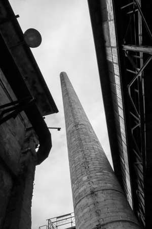 Black and white art abstract industrial backroundの写真素材