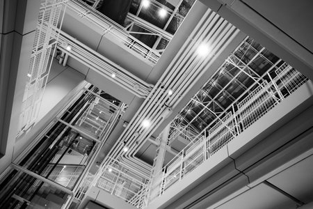 Interior of contemporary public building