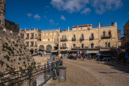 Square with buildings in city centerのeditorial素材