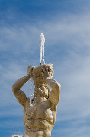 Triton Fountain, Gian Lorenzo Bernini, Barberini square, Romeのeditorial素材