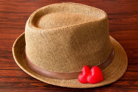 Love Hat, Concept background for Valentine Days.の写真素材