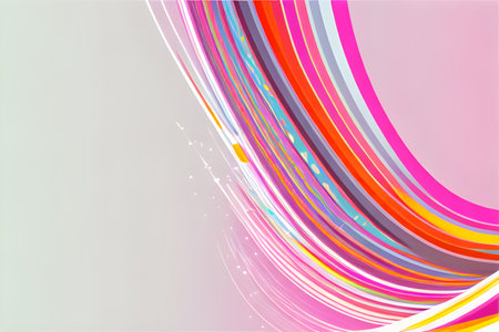 abstract colorful background with some smooth lines in it (see more in my portfolio), generative AI.の素材