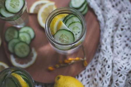 infused waterの写真素材