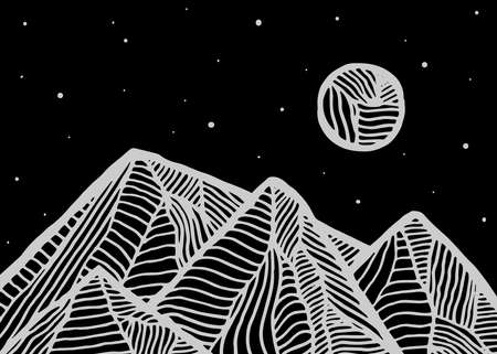 Japanese background with line wave pattern vector. Abstract template with geometric pattern. Mountain layout design in oriental style.のイラスト素材