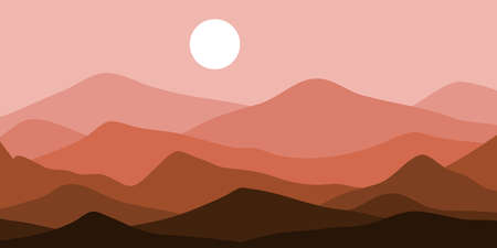 Mountains color, translucent waves, abstract glass shape, modern background, design vector...