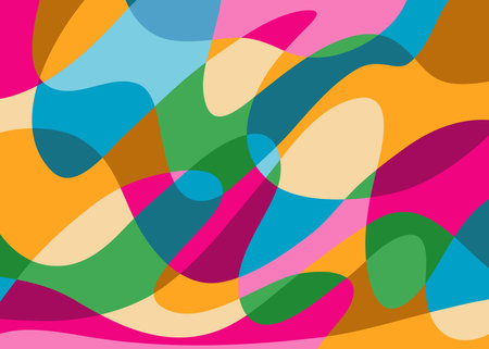 Modern abstract cover set, minimal cover design. Colorful wave background, vector illustration.のイラスト素材