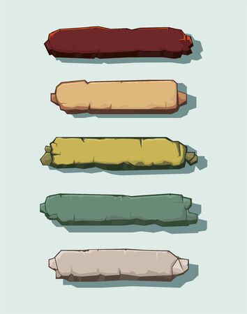 Vector stone button kit for button gamesのイラスト素材