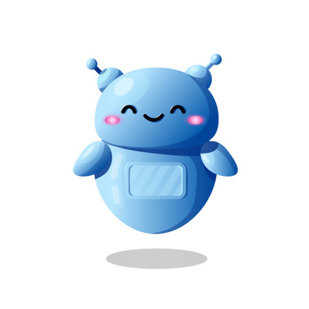 Cute AI robot for chat gptのイラスト素材