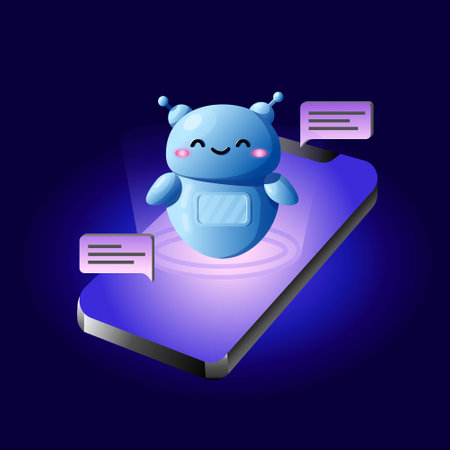 Ai Chat bot technology conceptのイラスト素材
