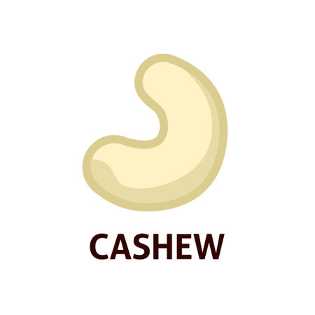 Cashew nuts vector iconのイラスト素材