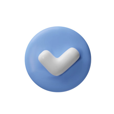 3d render success checkbox.のイラスト素材