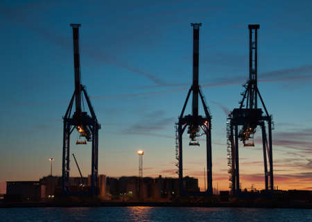 The city and the port of Genoaのeditorial素材